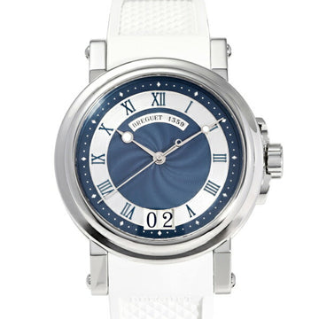 BREGUET Marine 5817ST Y2 5V8 Blue Silver Dial Wristwatch Men's
