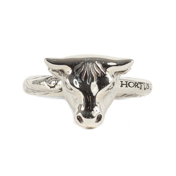GUCCI Size: 10 Anger Forest Bulls Head Ag925 Ring Sterling Silver Men's