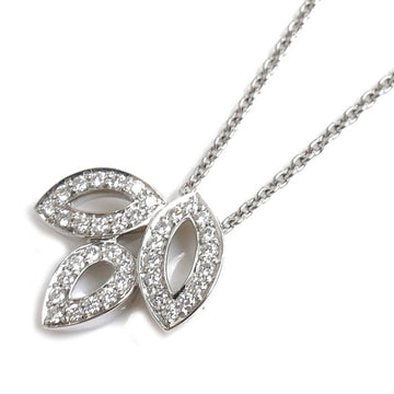 HARRY WINSTON Pt950 Platinum Lily Cluster Diamond Necklace PEDPSMIMLC 5.6g 40cm Women's