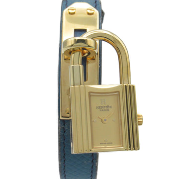 HERMES Kelly watch Wrist Watch KE1.201 Quartz Gold Gold Plated Leather belt