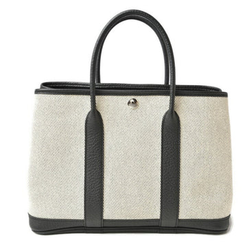 HERMES Bags/Tote Bags  Garden TPM/30cm Women's Bag Twill Ash Black