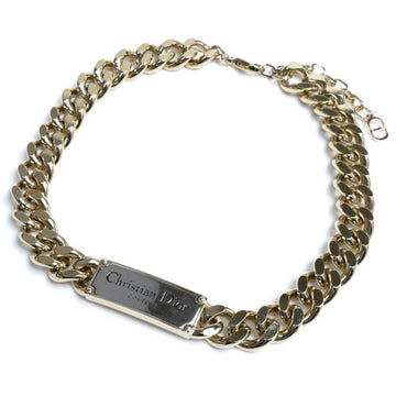 CHRISTIAN DIOR Brass COUTURE Chain Link Necklace N2064HOMMT D012 165.0g 40~47cm Men's