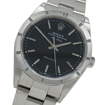 ROLEX Air King 14010M Y serial number Men's watch Automatic AT Stainless steel SS Silver Black Polished