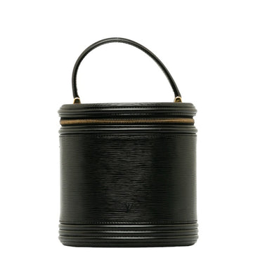 LOUIS VUITTON Epi Cannes Handbag Vanity Bag M48032 Noir Black Leather Ladies