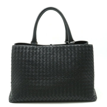 BOTTEGA VENETA Intrecciato Tote Bag Handbag Leather Black 223377