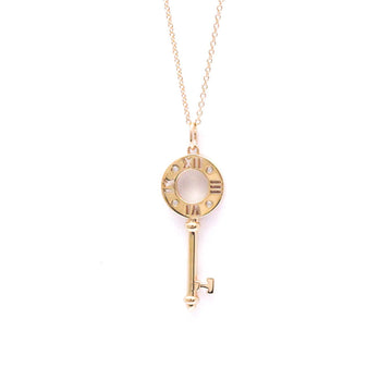 TIFFANY Atlas Key Necklace Pink Gold [18K] Diamond Men,Women Fashion Pendant Necklace [Pink Gold]
