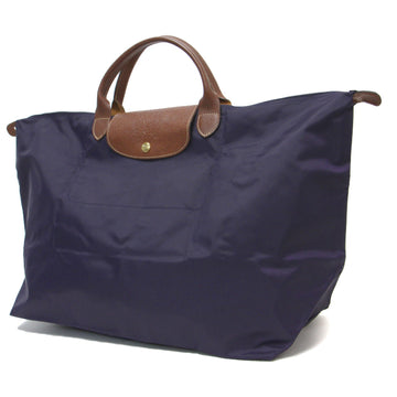 LONGCHAMP Le Pliage Bag Purple L Nylon Tote Travel for Women K4096