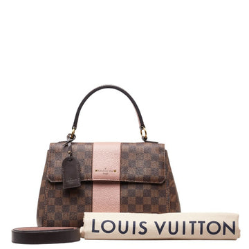 LOUIS VUITTON Damier Bond Street Handbag Shoulder Bag N64417 Brown Magnolia Pink PVC Leather Women's