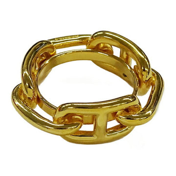 HERMES Scarf Ring Legate Chaine d'Ancre Women's Brand GP Gold Closure