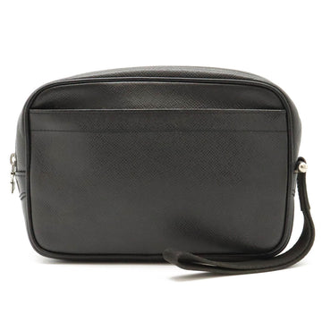 LOUIS VUITTON Taiga Karuga Second Bag Clutch Handbag Leather Ardoise Black M30812