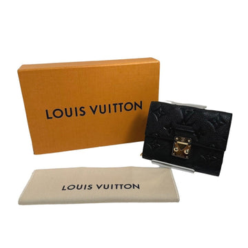 LOUIS VUITTON LV Trifold Wallet Empreinte Portefeuille Metis M80880  Black