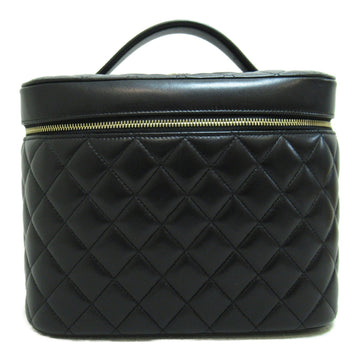 CHANEL Vanity bag Black Lambskin [sheep leather]