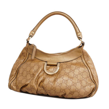 GUCCI Shoulder Bag ssima Abby 190525 Leather Brown Champagne Women's