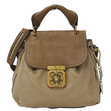 CHLOeChloe  Bag Women's Handbag Shoulder 2way Elsie Leather Beige Compact