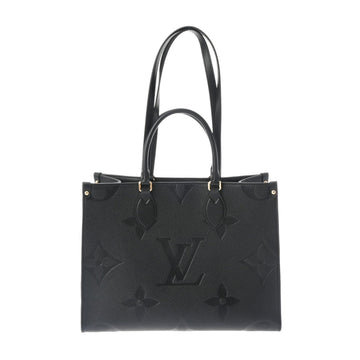 LOUIS VUITTON Monogram Empreinte On the Go MM Noir M45595 Women's Leather Tote Bag