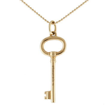 TIFFANY Oval Key Necklace 18K Women's &Co.