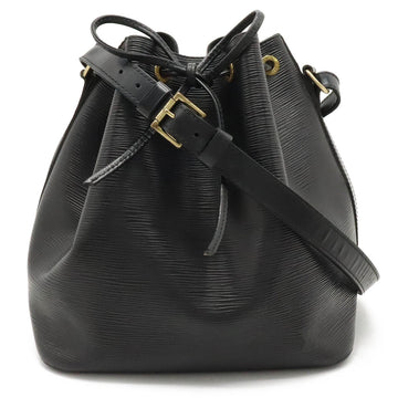 LOUIS VUITTON Epi Petit Noe Shoulder Bag Soft Leather Noir Black M59012