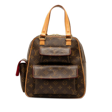 LOUIS VUITTON Monogram Excentric Cite Handbag M51161 Brown PVC Leather Women's