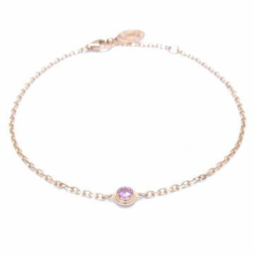 CARTIER Amour Bracelet Pink Sapphire Diamant Leger de B6037300 K18PG Gold 291747