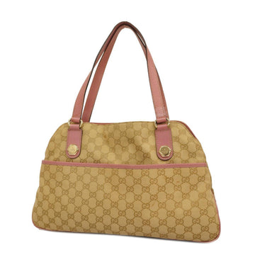 GUCCI Tote Bag GG Canvas 163238 Pink Beige Champagne Women's