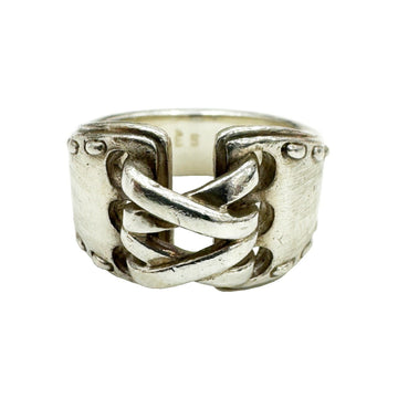 HERMES Mexico Ring SV925 #50 Approx. Size 10 Women's Silver SV 925