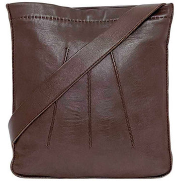 HERMES Shoulder Bag Tudou Brown - f-20312 Sacoche Leather  Women Men Unisex
