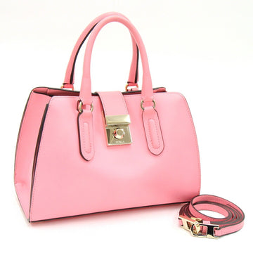 FURLA Handbag Milano 262613 Pink Leather Shoulder Bag Women's