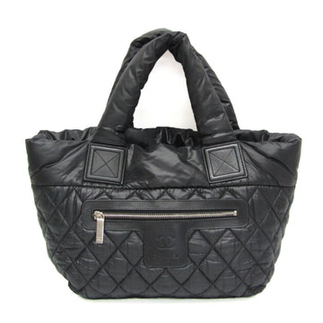 CHANEL Coco Cocoon Small A48610 Women's Nylon,Leather Handbag Black
