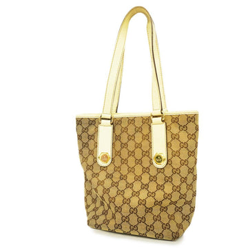 GUCCI tote bag GG canvas 153361 ivory beige champagne ladies