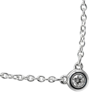 TIFFANY&Co. Visor Yard Necklace 925 Silver Diamond Approx. 1.53g I112223030