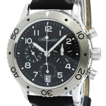 BREGUETPolished  Transatlantique Type XX Steel Automatic Watch 3820 BF571609