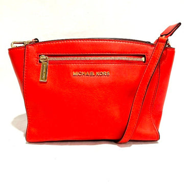 MICHAEL KORS Leather Mandarin Orange Bag Shoulder Women's
