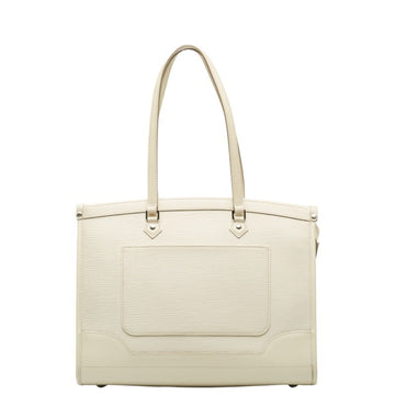 LOUIS VUITTON Epi Madeleine GM Shoulder Bag M5934J Yvoir White Leather Ladies
