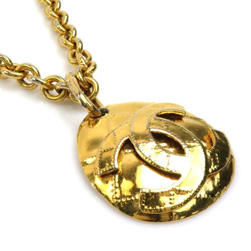 CHANEL Coco Mark Metal Gold Necklace for Women e58477g