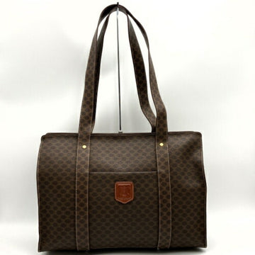 CELINE Shoulder Bag Tote Width approx. 40cm Macadam Pattern Brown Ladies  IT0O3BH8FNQS