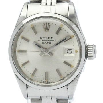 ROLEXVintage  Oyster Perpetual Date 6516 Steel Automatic Ladies Watch BF569399