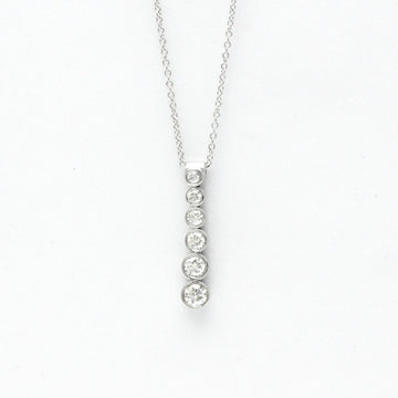 TIFFANY Jazz Drop Necklace Platinum Diamond Men,Women Fashion Pendant Necklace [Silver]