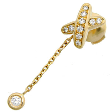 CHAUMET Liens de Diamond One-Sided Women's Earrings 750 Yellow Gold