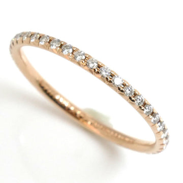 TIFFANY&Co.  K18PG Pink Gold Metro Full Circle Diamond Ring, Diamond, Size 10.5, 0.9g, Women's