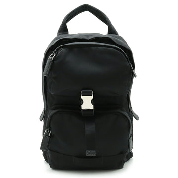 PRADA TESSUTO Body Bag Shoulder Nylon Leather NERO Black Men's 2VZ013