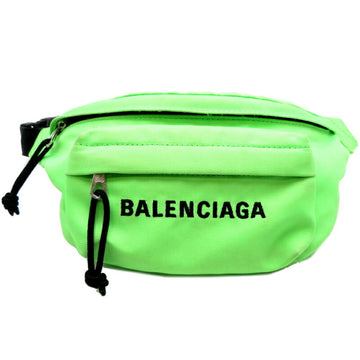 BALENCIAGA Belt Women's and Men's Waist Bag 569978 Canvas Lime Green