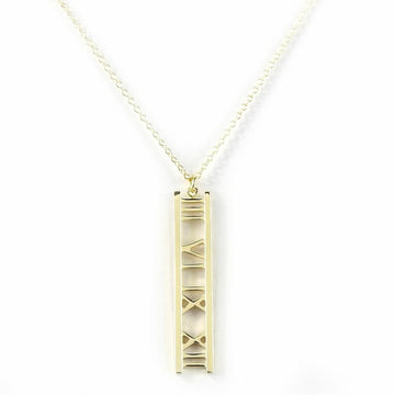 TIFFANY Necklace Atlas K18YG approx. 3.6g Yellow Gold Plated Women's &Co.