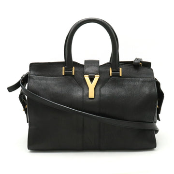 YVES SAINT LAURENT YSL Cabas chic handbag leather black 311222