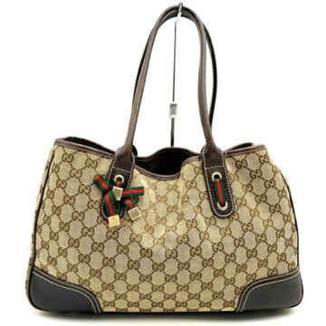 GUCCI Princy GG Pattern Shoulder Bag Tote Brown Canvas Women's Fashion 163805 ITYC24T85647