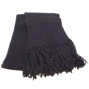 LOUIS VUITTON Scarf Wool Cashmere Noir Black 180372