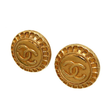 CHANEL rubber deterioration Coco mark ladies earrings GP