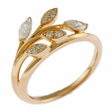 TIFFANY Victoria Vine Ring, size 8, 18k gold, diamond, ladies, &Co.