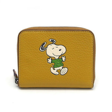 COACH x Peanuts collaboration Snoopy Walk motif small wallet