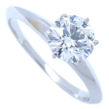 TIFFANY&Co.  Solitaire Ring Single Diamond 0.74ct E.VVS2 Pt950 Platinum 290867