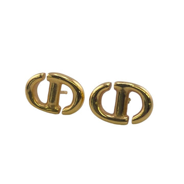CHRISTIAN DIOR Dior CD Navy Earrings Gold Ladies Z0005526